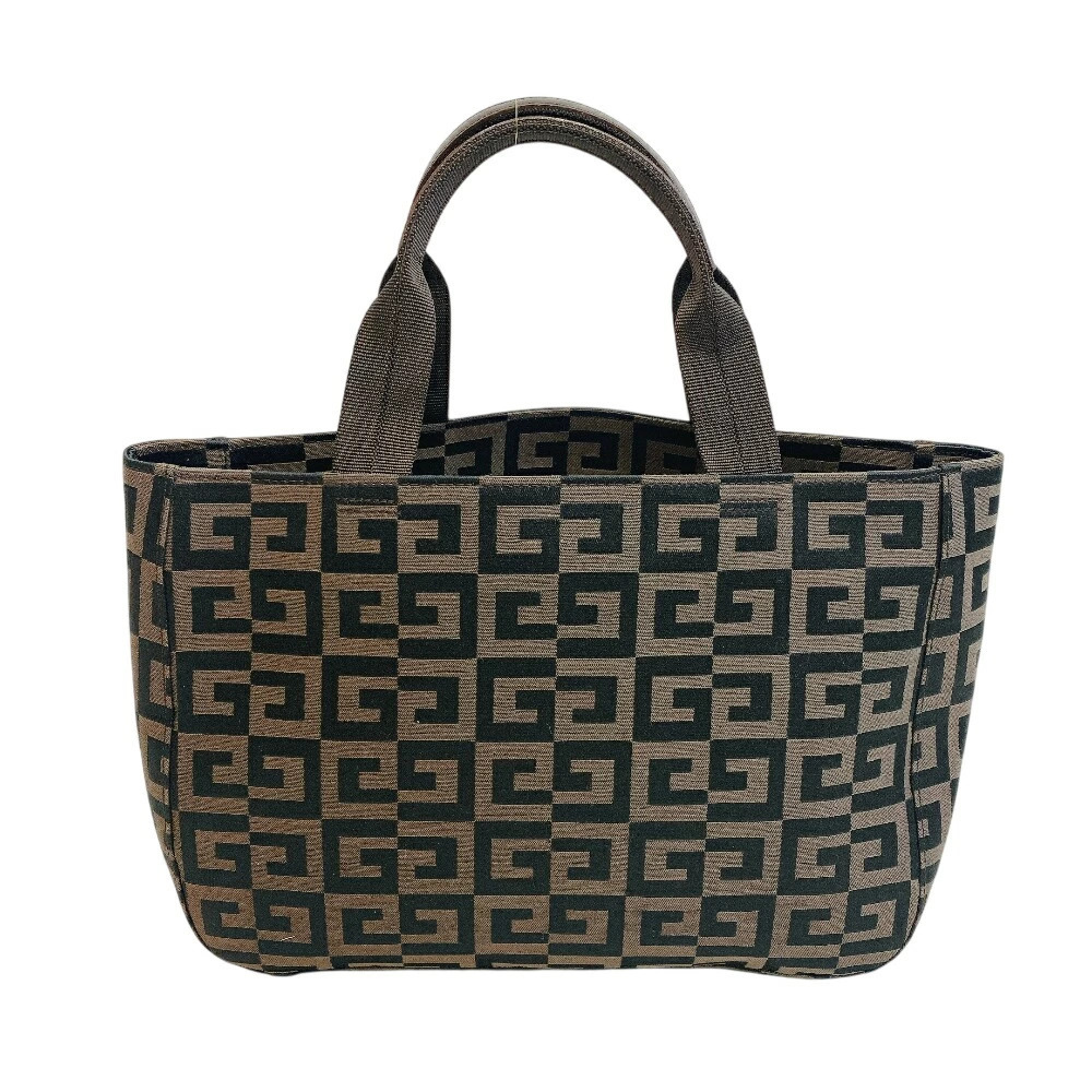 GIVENCHY logo all over tote bag handbag shoulder brown